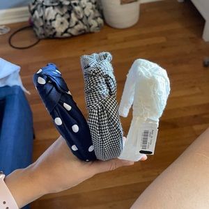 Three J. Crew summer headbands